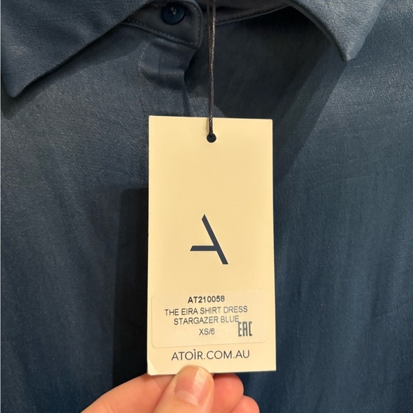 ATOIR The Eira Shirt Dress NWT XS in Stargazer Blue - Picture 7 of 8